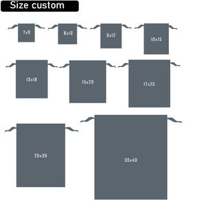 Bolsa de embalaje de joyería con logotipo a todo Color personalizado de fábrica, bolsa con cordón de polvo de algodón de lona de regalo impresa - Product Image 6