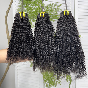 ผมหยิกแบบ Kinky Curly แท้ 100% จากกัมพูชา แบบเป็นมัด ขายส่ง สำหรับผู้ค้าส่ง ผมดิบ เรียงเกล็ดผมอย่างดี - Product Image 1
