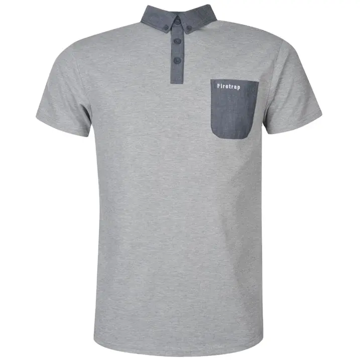 Los hombres de bolsillo personalizado <span class=keywords><strong>diseño</strong></span> de 240 GSM camisas de Polo de algodón