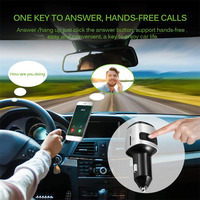 Ugreen — chargeur de voiture USB sans fil, double Port USB QC3.0, transmetteur Fm, mains libres, charge rapide
