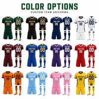 Maillots et shorts de football personnalisés pour les commandes d'équipes saisonnières avec noms et numéros de maillot 100% polyester