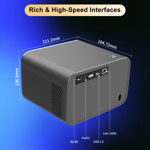 Meilleures ventes, projecteur intelligent P20, Full HD 1080P, 500 lumens ANSI, Android 13, mise au point automatique, 8 Go, 4K LCD, vidéo, double <span class=keywords><strong>WiFi</strong></span>, projecteur domestique - Product Image 3