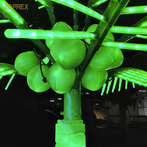Envío Rápido, Árbol <span class=keywords><strong>de</strong></span> <span class=keywords><strong>Coco</strong></span> Artificial <span class=keywords><strong>de</strong></span> PVC Verde <span class=keywords><strong>de</strong></span> 3 Metros para Exteriores, con Luces LED Regulables con Clasificación IP65, Decoración Navideña, Verano, Playa, Paraíso - Product Image 4