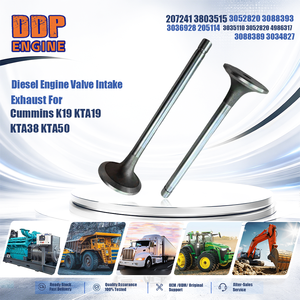 Válvula de Admisión y Escape para Motor Diésel de Maquinaria de Construcción 207241 3803515 3052820 3088393 para Cummins K19 KTA19 KTA38 KTA50 - Product Image 1