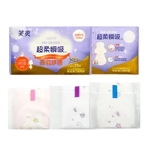 Almofadas menstruais descartáveis de boa qualidade, almofadas de algodão orgânico confortáveis para período menstrual