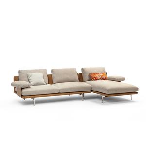 आधुनिक उच्च अंत फर्नीचर कमरे में रहने वाले कोने एल आकार कोने चमड़े के सोफे सेट - Product Image 2