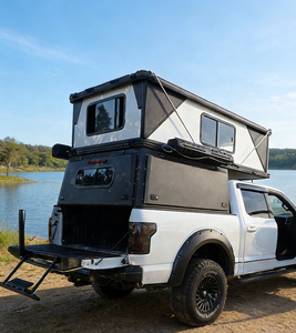 Capote Toyota Hilux avec <span class=keywords><strong>tente</strong></span> <span class=keywords><strong>de</strong></span> <span class=keywords><strong>toit</strong></span> relevable, <span class=keywords><strong>toit</strong></span> rigide, design vertical, modèle 2025 pour double cabine et cabine simple - Product Image 3