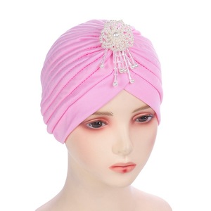 HZM-60841 extensible Turban Cap Chemo Head Wraps Bennie Twisted India's Hat pour femme fille - Product Image 2