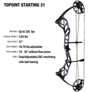 Ensemble de tir à l'arc pour débutants STARTING 31, arc à poulies de chasse et kit complet DL19-30" DW19-70lbs, kits de tir à l'arc OEM/ODM STARTING 31 PACKAGE Jeunesse - Product Image 6