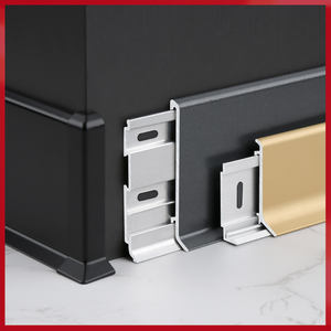 Plinthe à clipser en marbre blanc européen Profil Anodisé Aliminuim Plinthe murale intérieure en métal décorative - Product Image 2