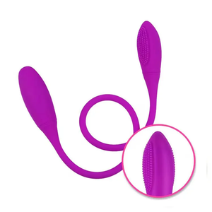 Uova Vibranti Doppie a 7 Velocità Ricaricabili USB con Controllo, Doppia Testa in Silicone Impermeabile, Vibratore Anale per Donne - Product Image 6