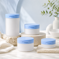Pot cosmétique personnalisé en PP avec couvercle à clapet, 30ml 50ml 100ml, pot à large ouverture pour crème, masque facial, beurre corporel, soins de la peau