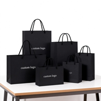Sacs cadeaux en papier kraft, carton ivoire, avec logo personnalisé imprimé à l'écran, pour vêtements, chaussettes, chaussures, bijoux et montres