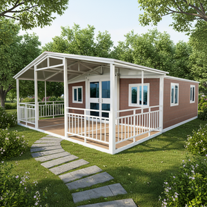 <span class=keywords><strong>Maison</strong></span> conteneur extensible à double aile de 40 pieds, grande capacité, préfabriquée, modulaire, villa de luxe, <span class=keywords><strong>maison</strong></span> mobile moderne avec terrasse - Product Image 1