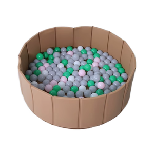 <span class=keywords><strong>Piscine</strong></span> à balles ronde en mousse pliante d'intérieur pour enfants, <span class=keywords><strong>piscine</strong></span> à balles <span class=keywords><strong>marron</strong></span> souple avec jeu de balles pour garderie scolaire, parc d'attractions - Product Image 1