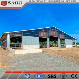 Agriculture Bâtiment en acier Bétail Veau Bovins Vache Poteau laitier Grange Ferme Hangar - Product Image 4