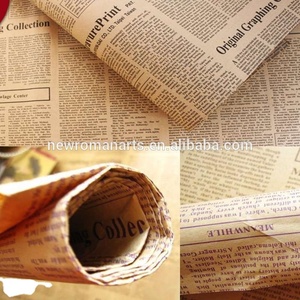 Periódico papel de cera revestimiento grasa para sándwich hamburguesa alimentos dulces regalo jabón de embalaje - Product Image 2