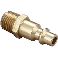 1/4 po. Raccords de tuyau d'air à connexion rapide en laiton mâle NPT pièces d'outils de compresseur d'air industriel OEM personnalisables