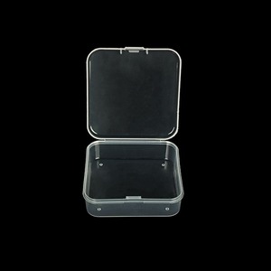 Square Transparent PP Plastic Storage Box 6x6x1.8cm With Lid For Jewelry Parts <b>Small</b> Material Container - Product Image 1