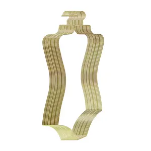 Top Sale Single glänzend Gold Metall Single Kleiderbügel für Badeanzug Bikini Display