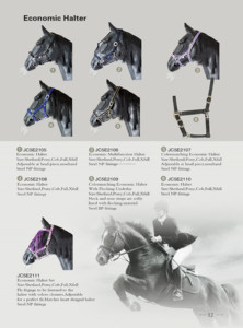 Horse <strong>Halter</strong> Deluxe <strong>Halter</strong> With <strong>Satin</strong> and Crystal Equestrian Saddlery - Product Image 6