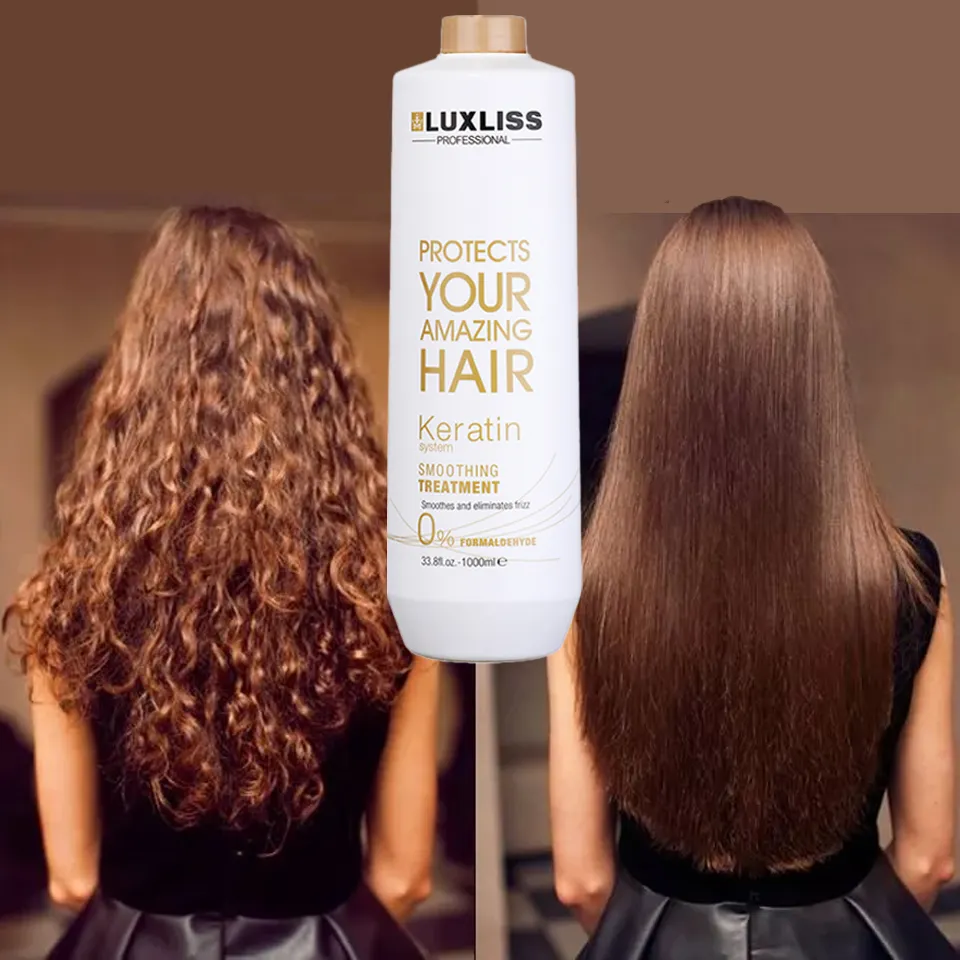 Luxliss Hochwertiger Fabrik preis Formaldehyd freie Glättung Glättung Nano plastia Haar protein Keratin Behandlung