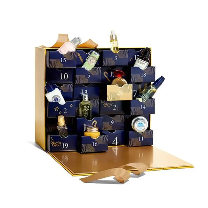 Di natale dolce avvento calendario scatole di 12 giorni di advent calendar grande regalo di natale scatola di imballaggio decorazione vigilia di natale box
