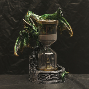 <span class=keywords><strong>Sablier</strong></span> créatif ptérosaure DRB006 <span class=keywords><strong>Dragon</strong></span> européen résine artisanat maison bureau décoration ornement - Product Image 1