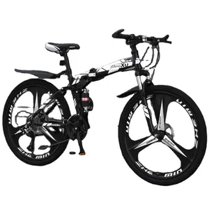 trendy 26 Inch(can be upgraded) XC Mountain Sports Folding Bike unisex 21/24 /27 speed