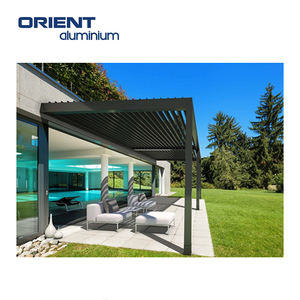 Pergola bioclimatique étanche en aluminium persienne de jardin sur le toit Pergola en aluminium <span class=keywords><strong>6x4</strong></span> Pergola murale motorisée en aluminium - Product Image 3