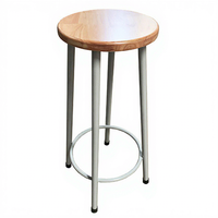 Tabouret de laboratoire personnalisé OEM/ODM pour institutions, avec siège en bois, idéal pour les projets scolaires en sciences
