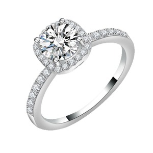 Anello in Moissanite di Alta Qualità per Donne, Set di Anelli con Gemme, Anelli Nuziali, Gioielli all'Ingrosso, Fascia di Lusso - Product Image 1