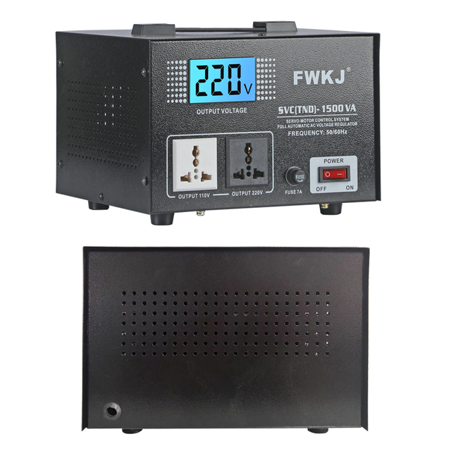 New Arrival High Frequency 1500VA Inverter Type Voltage Stabilizer with LCD Display Input 90-310V for Residential Industrial Use