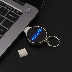 Jaster karabina parlayan logo USB flash sürücü LED yaratıcı light up USB bellek çubuğu mini kalem sürücü 64gb u disk