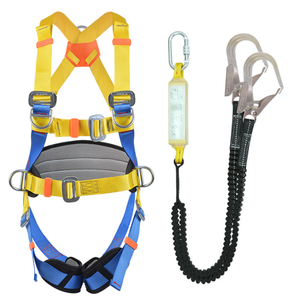 PPE EN標準高品質工業用クライミング用落下防止フルボディハーネス安全ベルト、ダブルストラップ付き - Product Image 4