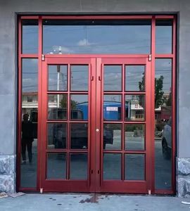 <span class=keywords><strong>DUODA</strong></span>-Puertas delanteras de piso de resorte de vidrio con marco de aluminio estilo KFC de alta calidad, diseño moderno para talleres - Product Image 4