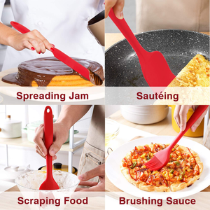 Ensemble d'ustensiles de cuisine en silicone : spatule, pinceau à huile, spatule à crème, outil de pâtisserie non électrique - Product Image 5