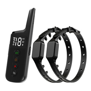 Großer Hund 300m wasserdicht wiederauf ladbare Vibration Beep <span class=keywords><strong>Shock</strong></span> Modi Schock halsband Hunde trainings halsband mit Fernbedienung - Product Image 1