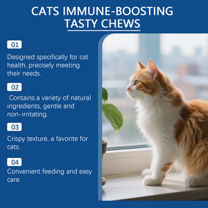 Masticables para aliviar <span class=keywords><strong>pulgas</strong></span> y garrapatas en gatos, soporte para alergias en la piel con picazón, fórmula suave con zinc y curcumina para gatos - Product Image 4