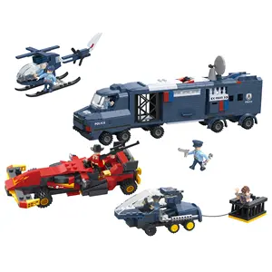 COGO 3036 model kit New other police Series building blocks Creative DIY Toys for blocks model Building Toys