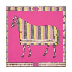 Lüks 90*90cm Kare At Desenli Dijital Baskılı İpek Eşarp Hediyesi, Zarif Kişiler İçin Özel Tasarlanmış - Product Image 1