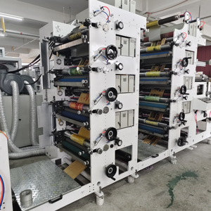 HJRY-320 ba tháp 1 + 4 + 4 Màu Nhãn phim véc ni máy in flexo lá lạnh dập máy in flexo Báo Chí - Product Image 5