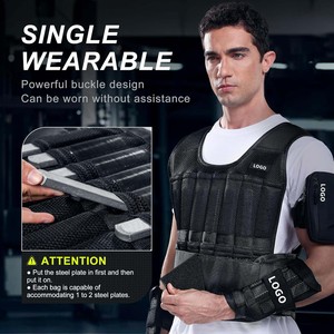 Chaleco con Peso Ajustable de 22/44 LB para Caminar, Entrenamiento de Fuerza, Correr y Ejercicio - Product Image 2