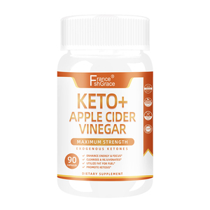 Vinaigre de cidre de pomme Keto avec logo personnalisé, force maximale, cétones exogènes, améliore l'énergie et la concentration, utilise les graisses, 60 capsules - Product Image 1