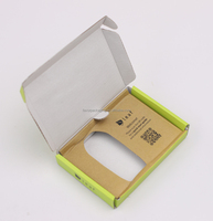 FAVORCRAFTS Caja de Envío Corrugada Verde Impresa Personalizada con Inserto de Papel Kraft Integrado, Embalaje Ecológico, Portátil y Reutilizable