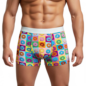 Caleçons Boxers Minimalistes pour Hommes en Gros avec Logo Signature sur la Ceinture, en Jersey Tricoté Doux Anti-Bactérien pour Usage Quotidien - Product Image 2