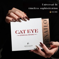 ARNAILO Gel UV Cat Eye Effet Diamant 3D Brillant Réfléchissant Magnétique à Haute Brillance pour Nail Art