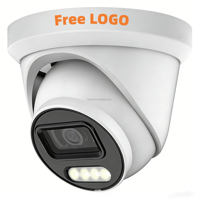 HiK Compatible Wholesale Outdoor 4K 8MP POE Metal Dome Camera Waterproof Dual Light Alarm Two-Way Audio Security Night Vision