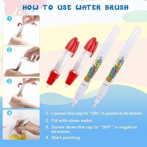 للبيع حصيرة كتابة مائية سحرية آمنة غير سامة للأطفال مع شعار مطبوع حصيرة خربش تلوين سحري ملون - Product Image 4