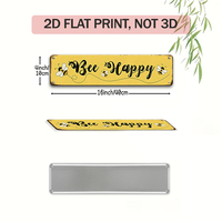 Letrero Metálico de Pared con Diseño de Miel de Abeja y Frases Dulces, Decoración para Granja, Porche, Cocina, Hogar